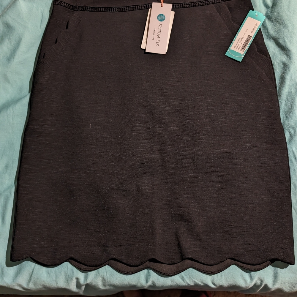 Black mini skirt